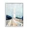 Stupell Industries White Lighthouse Boardwalk Rocky Cliff Coastal Landscape Water Framed Wall Art